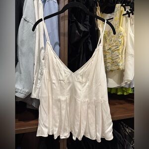 7 For All Mankind Cream Camisole Top